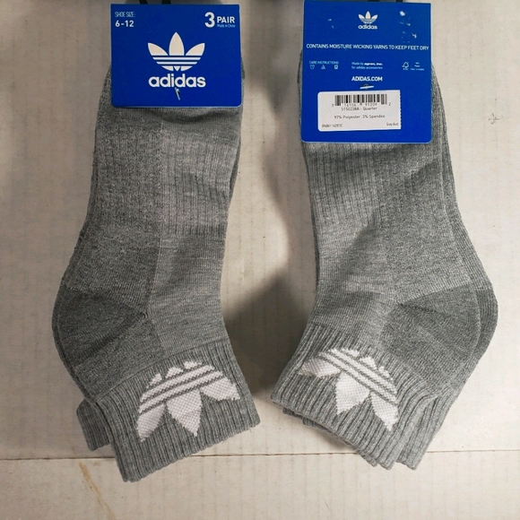 adidas Other - NWT Men's Adidas 3 Pairs Quarter Socks